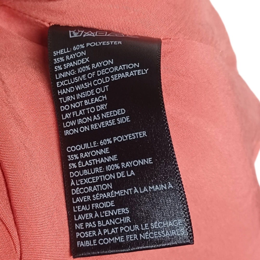 UO SILENCE + NOISE Peach Orange Strappy A Line Fit Flare Sleeveless Dress Large - Picture 10 of 10